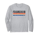 fossacesia calcio Mostra il tuo amore per Fossacesia, Italia con questo design alla moda retrò città! Questo design presenta il nome della città in un carattere fresco con sottolineatura a strisce colorate. Il look invecchiato gli conferisce un tocco classico vintage che tutti ameranno.