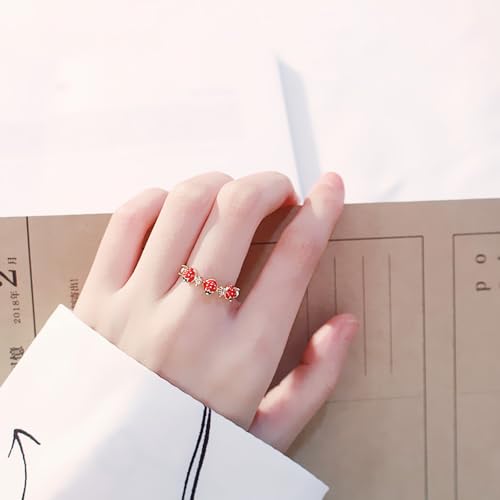 Strawberry Jewelry Set - Earring and Necklace Sets, Cute Big Red Earrings, Funny Necklace, Accessories, Costume Jewelry for Women4