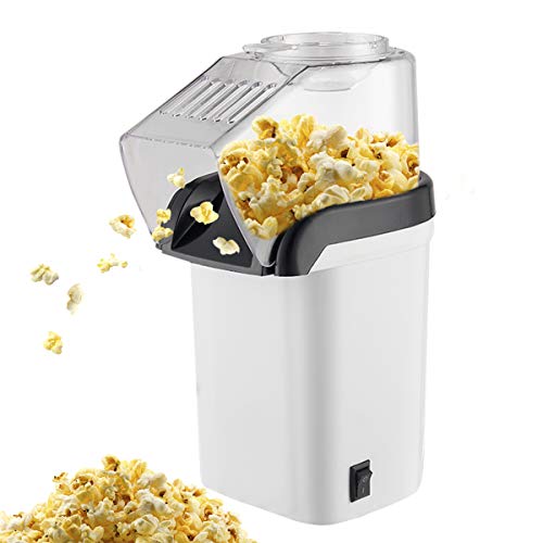 Elektrische Heißluft-Popcornmaschine - Fettfreier Snackgenuss Für Zuhause, Inkl. 6 Mais-Beutel