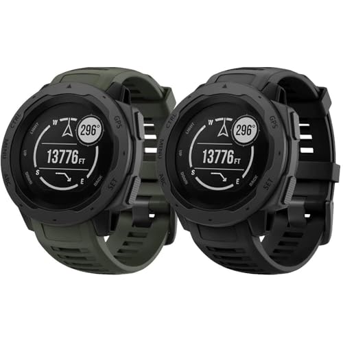 Bracelet montre Instinct compatible Garmin Instinct 2 Solar Tactical silicone