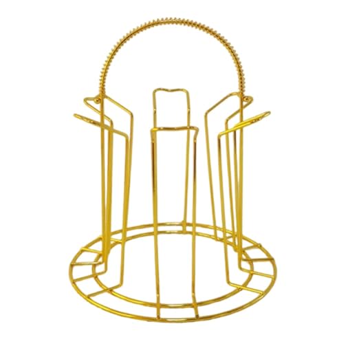 Getdoublerich Estante de acero inoxidable invertido para cristalería, soporte de drenaje y secado que ahorra espacio, soporte de almacenamiento ligero para cocina o bar (paquete de 1)