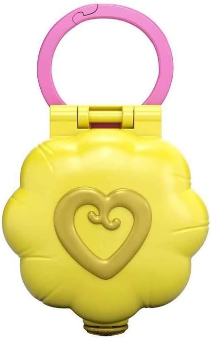 Polly Pocket Tiny Pocket Places Awesome Art Studio Compact with Art-Themed Location, Micro Polly Doll, Surprise Reveals, Supply Closet, Pottery Wheel, Clip-on Ring & More, Ages 4 and Older