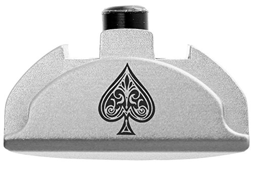 NDZ Performance for Glock Gen 4-5 Grip Frame Slug Plug AL9 with Backstrap Installed Silver Ace of Spades