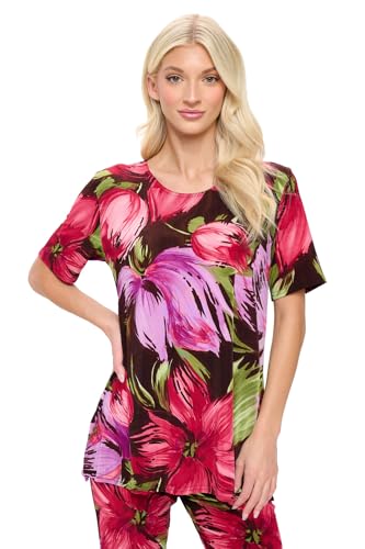 Jostar Capri Pant Set Short Sleeve - 9003BN-SRP1-W4424