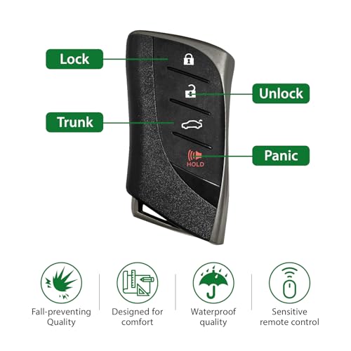 Télécommande Smart Proximity Lexus ES350h LS500 4 boutons pour démarrer sans clé - 6