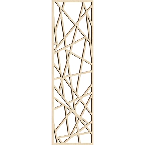 Image of Conway Decorative Pierced Fretwork Wood Wall Panels, 23 3 /8 inchW x 59 3 /8 inchH x 3 /8 inchT, Birch