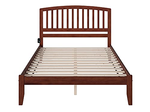 Atlantic Furniture Ar8851004 Richmond Platform Bed With Open Foot Board, King, Antique Walnut #TOP6