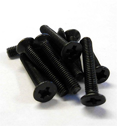 Rondelle Di Finitura In Nylon M5 - 50 Pezzi - Nere - Per Viti A Testa Piatta