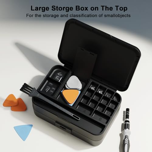 YOYSUN Mini Precision Screwdriver Set with Color-coded Identification, 132 in 1 Micro Magnetic Repair Tool Kits with Storage Box, 108 Bits,Small Manual Screw Driver Toolkits for iPhone/Mac/iPad/Table