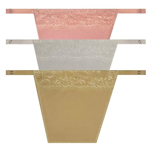 Image of Cotton Clip-on Mock Lace Camisole for Women,Deep Neck Cleavage Cover Cami Secret