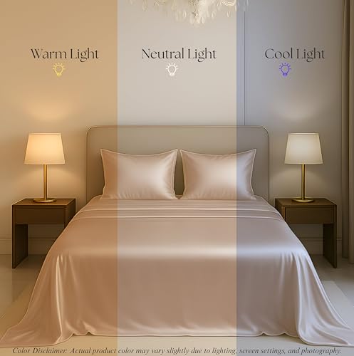 Image of Luxe Ere Satin Bedsheet Single Size (60x90) | 300 TC Ultra Smooth Silky Soft Luxury Satin Bed Sheet with 2 Pillow Covers | Premium Satin Bedsheets for Single Bed - Golden Mirage
