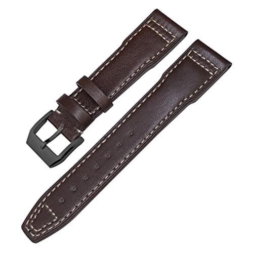 Bracelet montre cuir véritable pour look pilote au quotidien et voyages