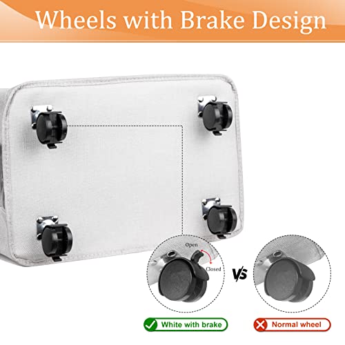 Lanscare 72L Laundry Baskets Quality Hampers With Wheels Visible Window Removable Bag Slim Dirty Clothes Hampers For Bathroom Bedroom Kids Toys Organization (Grey) #TOP4