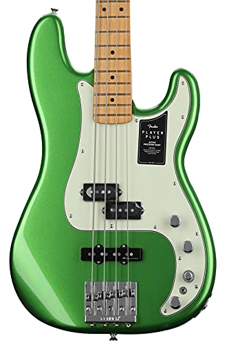 Fender Player Plus Precision Bass, Cosmic Jade, Maple Fingerboard #TOP8