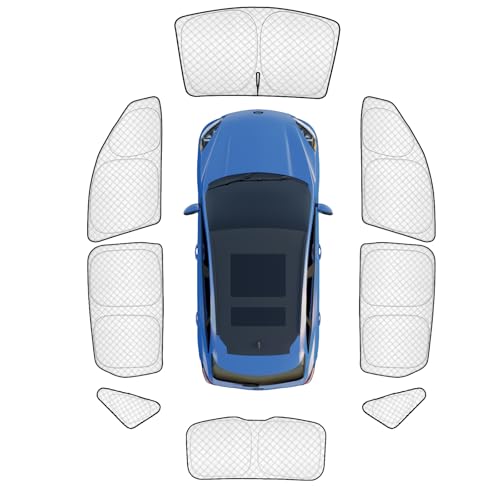 Image of KMF Windshield Sun Shade Replacement for Ford Escape Accessories 2020-2024, Side Window Sun Shade Cover Sun Visor Shield Cover, Rear Window Sunshade for Camping /Baby UV Block and Privacy Protect