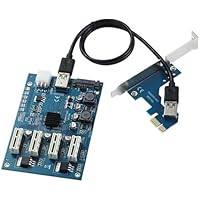 Wsdsgz Tarjeta adaptadora de GPU múltiple ASM1184e Control