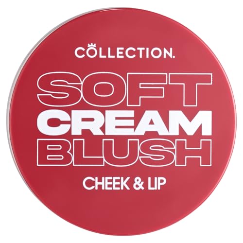 Collection Cosmetics Soft Cream Blush, Cream Lightweight Formula, Cheek Makeup, Multi-use for Cheek and Lip, 4ml, Velvet Rose