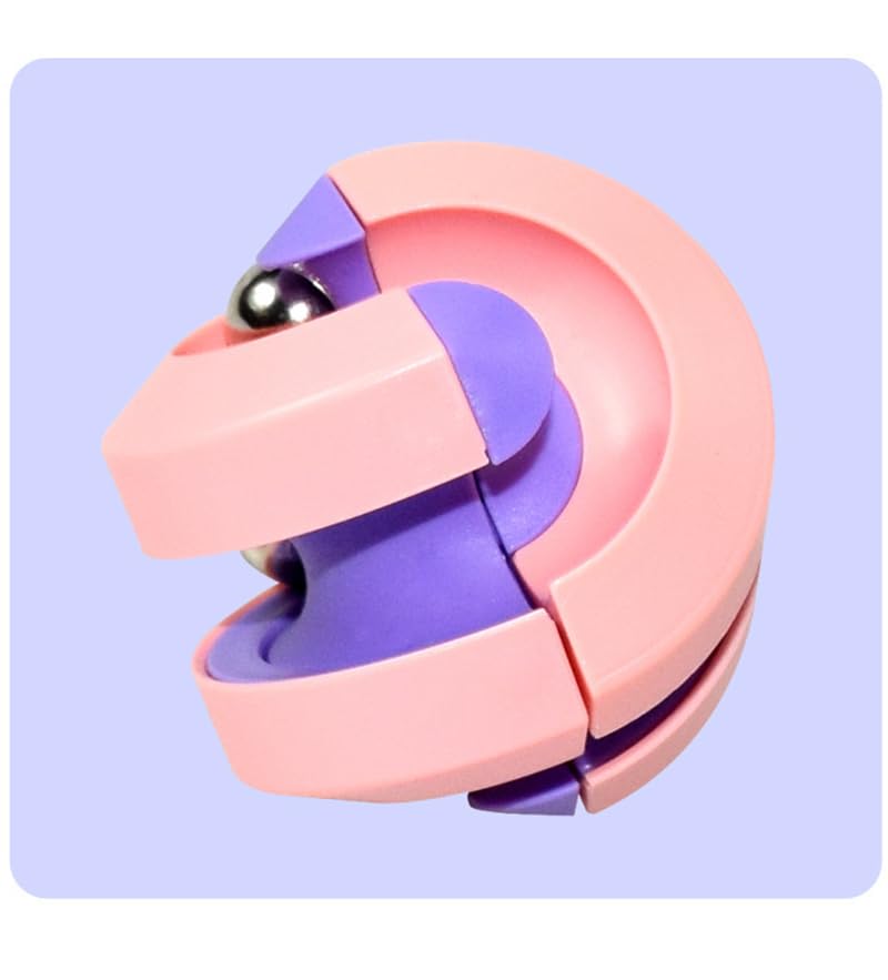 MoYu Meilong Stickerless MoFang JiaoShi Speedcube for Kids & Adults | Magic Speedy Stress Buster Brainstorming Cube Puzzle Toy (Multicolor) (Marble Track Orbit Rotating Ball Cube Mod)