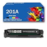 ➤【Haute performance】La cartouche de toner 201A utilise du toner de qualité supérieure, avec des particules fines, un faible taux de rebut et aucune fuite d'encre, garantissant un nombre suffisant de pages imprimées, une saturation des couleurs élevée et une impression couleur plus claire, créant une création plus réaliste pour vous et vos yeux.
