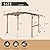 Joyside 13.5'x8.5' Outdoor Arched Metal Pergola with Natural Wood Looking - Outdoor Pergola Gazebo with Textilene Weather-Resistant Canopy and Rust-Resistant Steel Frame