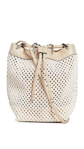 Rag & Bone Women's Summer Dayton Drawstring Bag, Natural Net, Off White, One Size