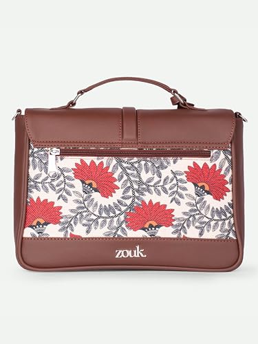 Image of ZOUK | Women's Vegan Leather | Stylish Handbag with Adjustable Strap, Top Handle |