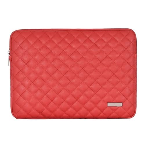 Sac ordinateur portable rouge anti-rayure housse cuir PU 12"