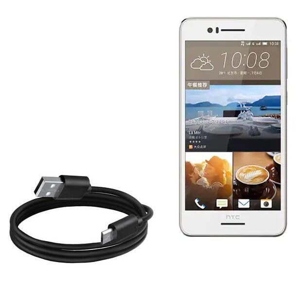 BoxWave Cable Compatible with HTC One M10 - DirectSync Cable, Durable Charge and Sync