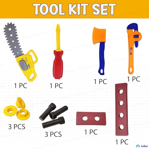 FunBlast Tool Kit Set Toy for Kids, Pretend Play Set, Pretend Play ...