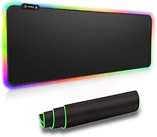 Large RGB Gaming Mouse Pad - Reawul 14 Modes Oversized Glowing Led Extended