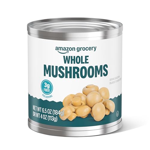 Amazon Grocery, Whole Mushrooms, 6.5 Oz (Previously Amazon Fresh Packaging May Vary)