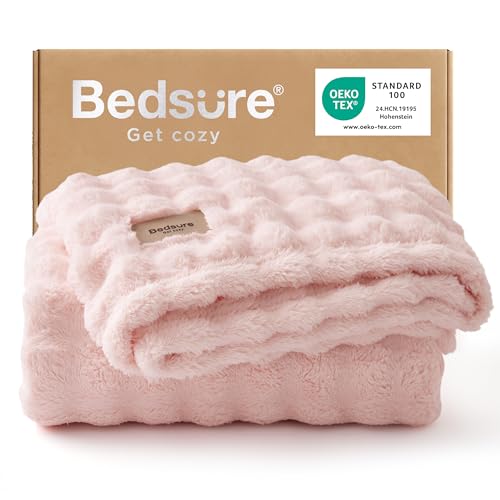 BEDSURE Bubble Decke - Kuscheldecke Flauschig, Sofadecke, Wolldecke & Fleecedecke, Weiche Warme Decken für Zimmer Deko, Wohn- & Kuscheldecken,...