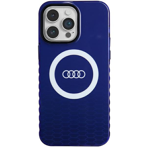 Audi IML Big Logo Case Cover pour iPhone 14 Pro Max 6,7" Bleu Bleu hardcase AU-IMLMIP14PM-Q5/D2-BE