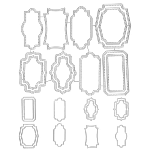 12 Pcs Cutting Dies for Card Making Varied Shapes Die Cuts Embossing Tools Cut Stencils for DIY Scrapbooking Photo Album Decorative Embossing Paper Dies for Card Making Templated