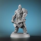Barbarian Miniature, Human Miniature, Resin Miniatures for Role Playing Games DM Gift