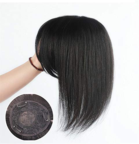 Extensions de cheveux humains à clips pour masquer le manque de volume avec frange