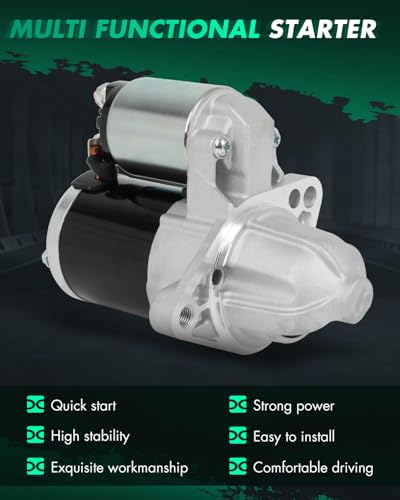 Image of SCITOO Starter Motor fit for Suzuki for Grand Vitara 2.4L 2009-2013,for Suzuki for Kizashi 2.4L 2010-2013,for Suzuki for SX4 2.0L 2010-2013 Replacement Starter 19066