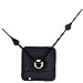 Mudder Black 2 Hands DIY Quartz Clock Movement, 6/ 25 Inch Maximum Dial Thickness, 17/ 25 Inch Total Shaft Length