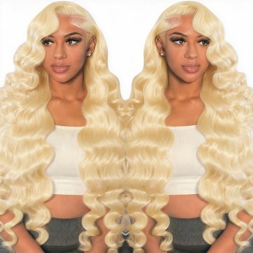 Rruaneal 28inch 613 Lace Front Wig Human Hair Loose Body