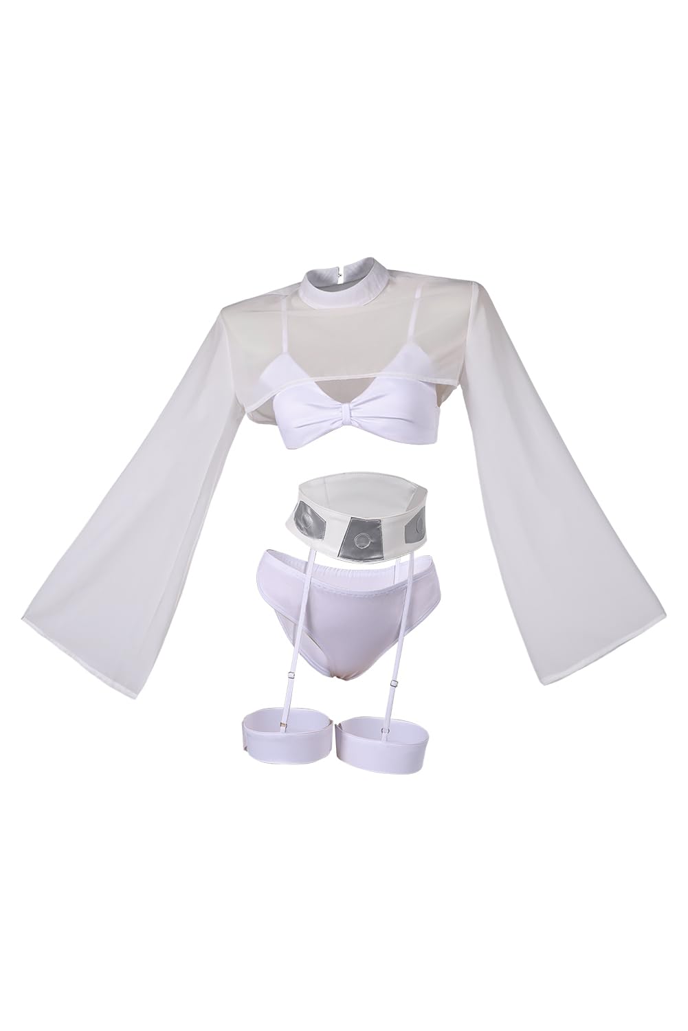 Princess Leia Costume Bathing Suit Leia Cosplay Sexy Bikini Swimsuit Outfits for Adults Women Halloween Summer