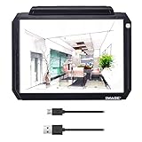 IMAGE Rechargeable A4 Light Pad, Light Up Tracing Pad with USB Power Supply, Adjustable and Dimmable...