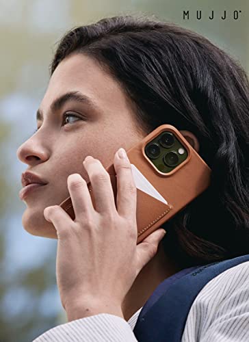 Mujjo Leather Wallet Phone Case - Fits iPhones 14 and 13 - Premium European Leather Case with Card Pocket - Enhanced Phone & Camera Lens Protection - Crafted with Recycled Material - Image 4