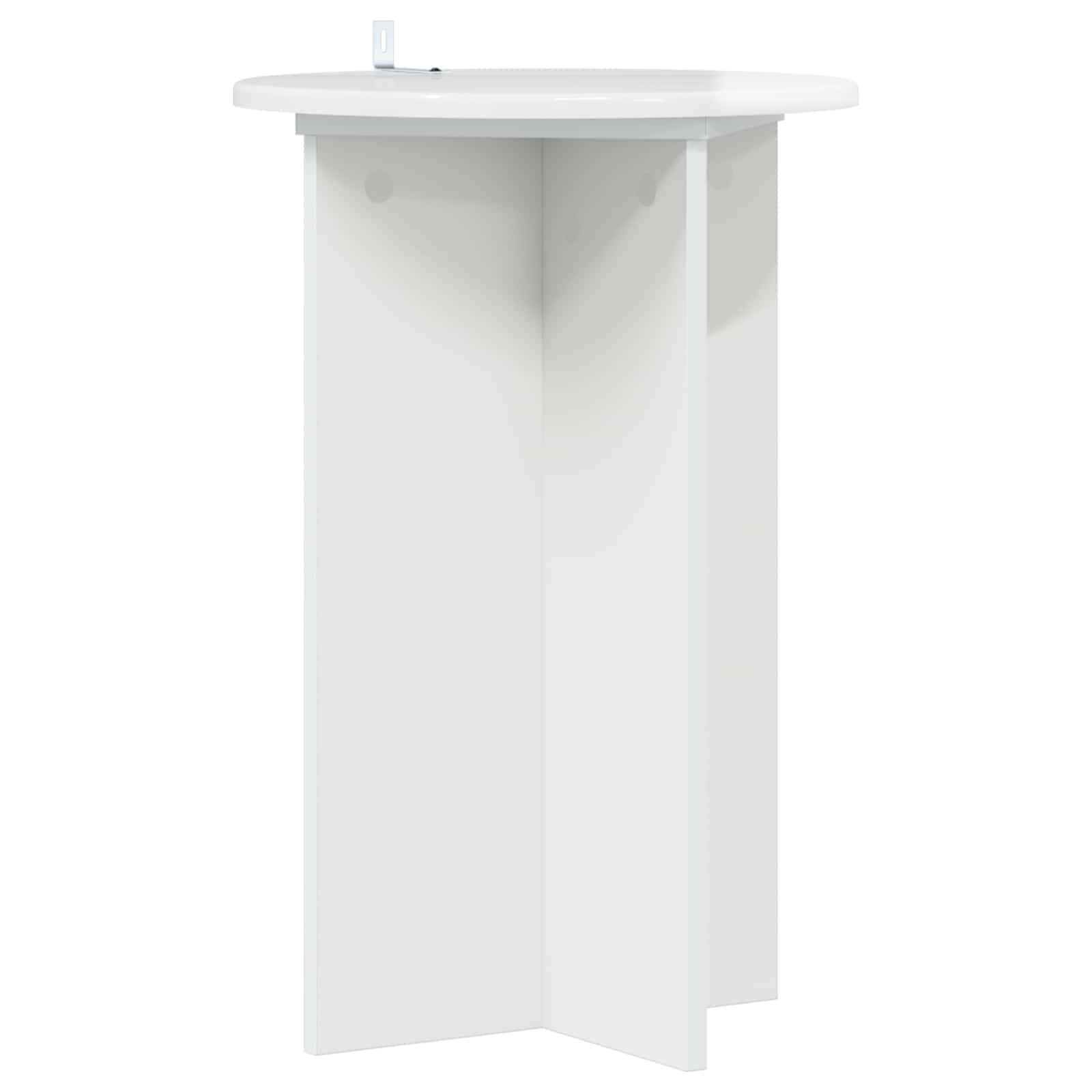 Set di 2 supporti per piante, in legno, colore bianco