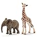 Schleich Wild Life, Safari Animal Toys for Kids Ages 3+, 6-Piece Mom and Baby Wild Animal Toy Set