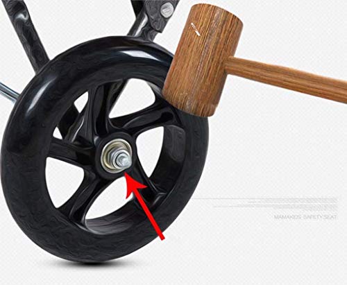 DEE Multifunktions-Einkaufstrolley aus Stahl, tragbar, Zugstange, Auto, kleine Anhänger, Gepäckwagen, alter Mann… – Bild 5