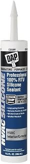DAP 08011 80119 HVAC Professional 100% Rtv Silicone Sealant, 10.3 Fl-Oz, Clear