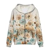 Veste d'automne à capuche : l'ancienne poche est pratique pour transporter des choses tout en gardant vos mains au chaud par temps froid. Le sweat à capuche surdimensionné coupe décontractée et confortable.