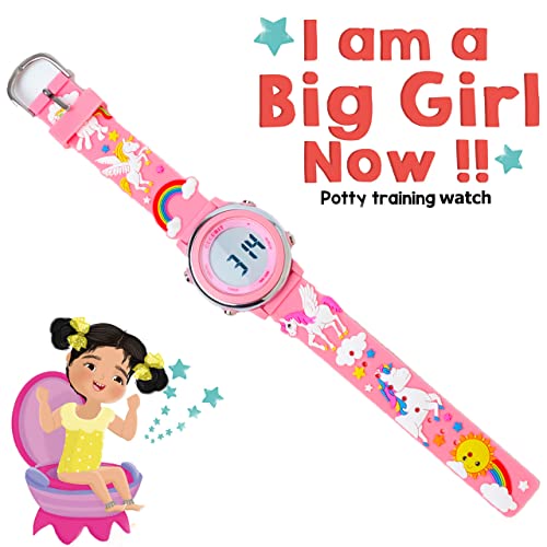 Image of Toddler Potty Training Watch Toilet Timers Kids Potty Timer-Water Resistant /Long BatteryLife /No Charging Required