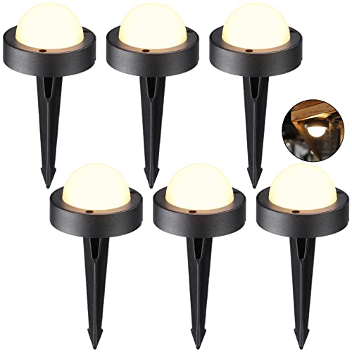 Leonlite Led Well Lights Low Voltage Outdoor, 12V-24V Landscape Path Light, Ul Listed, 360Lm, Ip65 Waterproof Outdoor In-Ground Lights, Aluminum, 2700K Soft White, Black, For Pathway, Fence, Pack Of 6 #TOP7