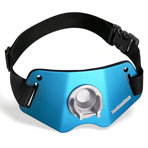 Tuoksullxm Fishing Belt Adjustable Aluminum Protective plate Padded Waist Support for Fighting Fish Stand-up Saltwater Shore Boat Fishing Belt(Blue)